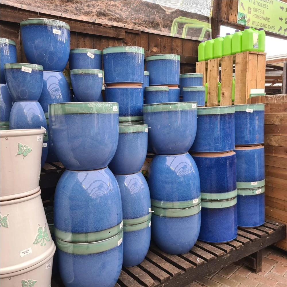 Woodlodge 32cm Sapphire Two Tone Egg Pot 4 Woodlodge 32cm Sapphire Two Tone Egg Pot - Image 2