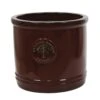 Woodlodge 30cm Glazed Red Heritage Cylinder Pot -Wolf-Garten Store 5021346501629