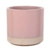 Woodlodge 38cm Pastel Pink Glazed Pot 1 Woodlodge 38cm Pastel Pink Glazed Pot -Wolf-Garten Store 5021346501872