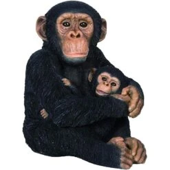 Vivid Arts 36cm Mother And Baby Chimp - XRL-CHM8-B